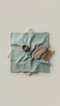 Signature Cotton Swaddle Blanket in Sea Glass